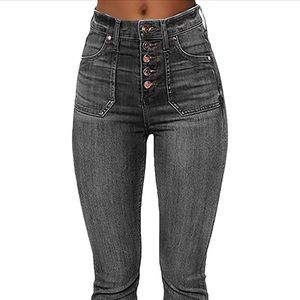 Black high waisted jeans